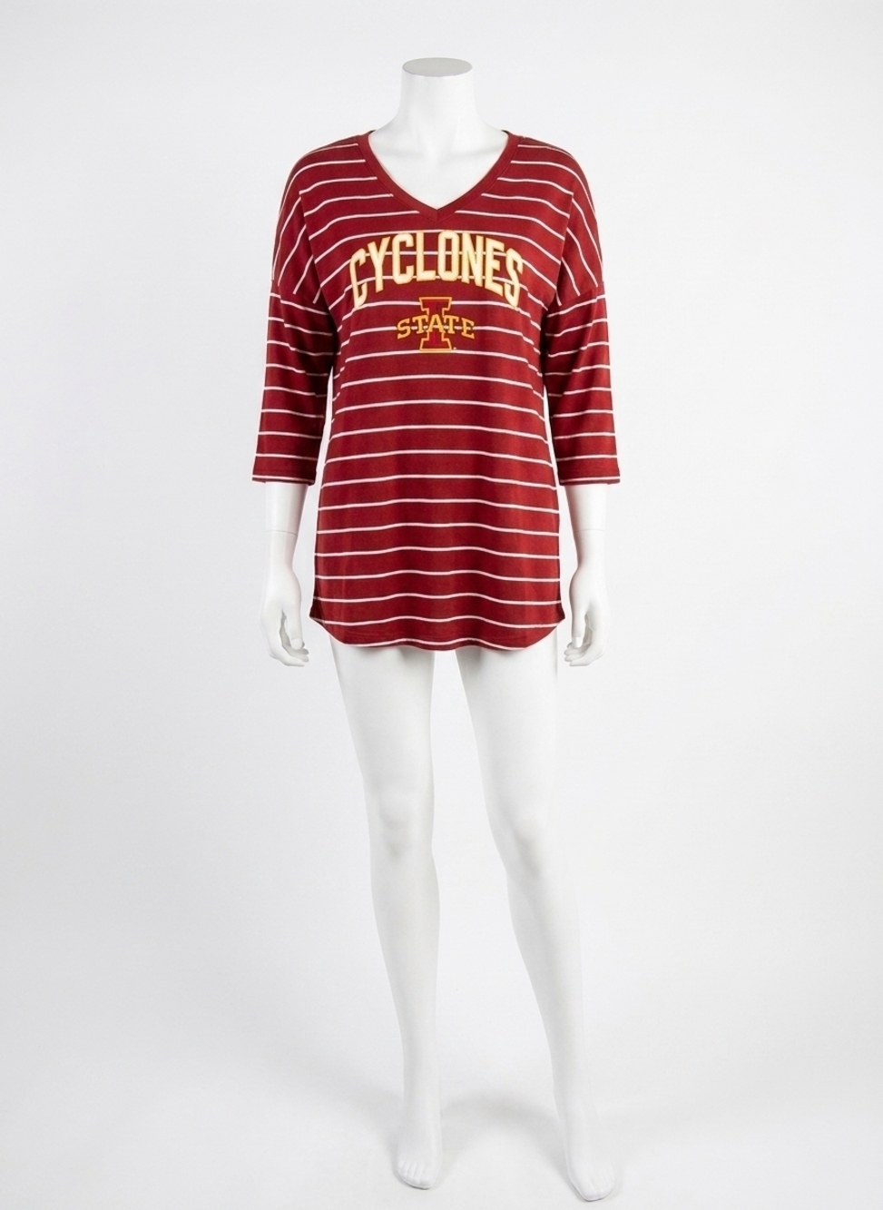 NEW GAMEDAY COUTURE iowa state university fall in line tunic in red